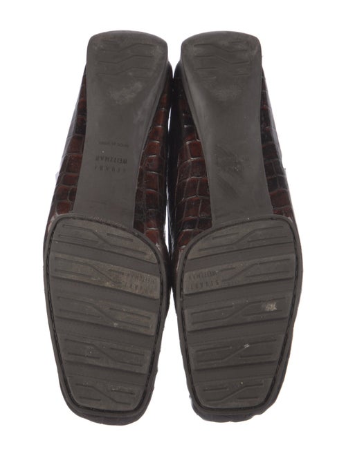 Stuart Weitzman Patent Leather Animal Print Loafers