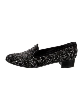 Stuart Weitzman Suede Printed Loafers