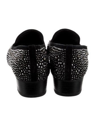 Stuart Weitzman Suede Printed Loafers