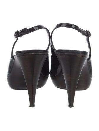 Stuart Weitzman Patent Leather Slingback Pumps