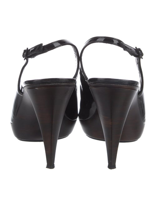 Stuart Weitzman Patent Leather Slingback Pumps