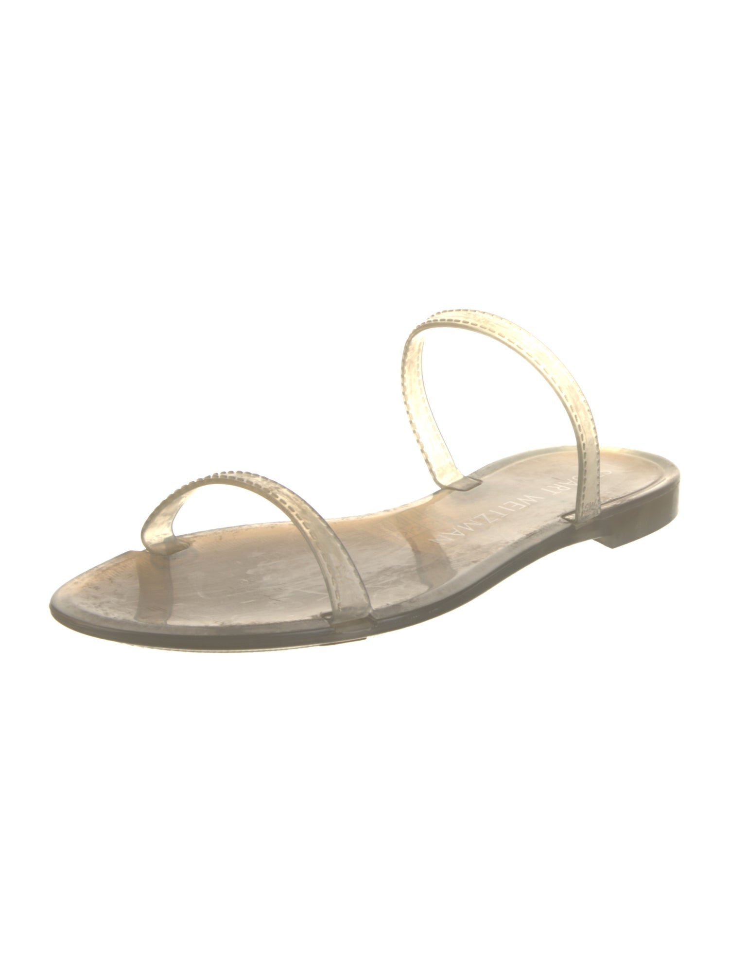 Stuart Weitzman Rubber Slingback Sandals w/ Tags
