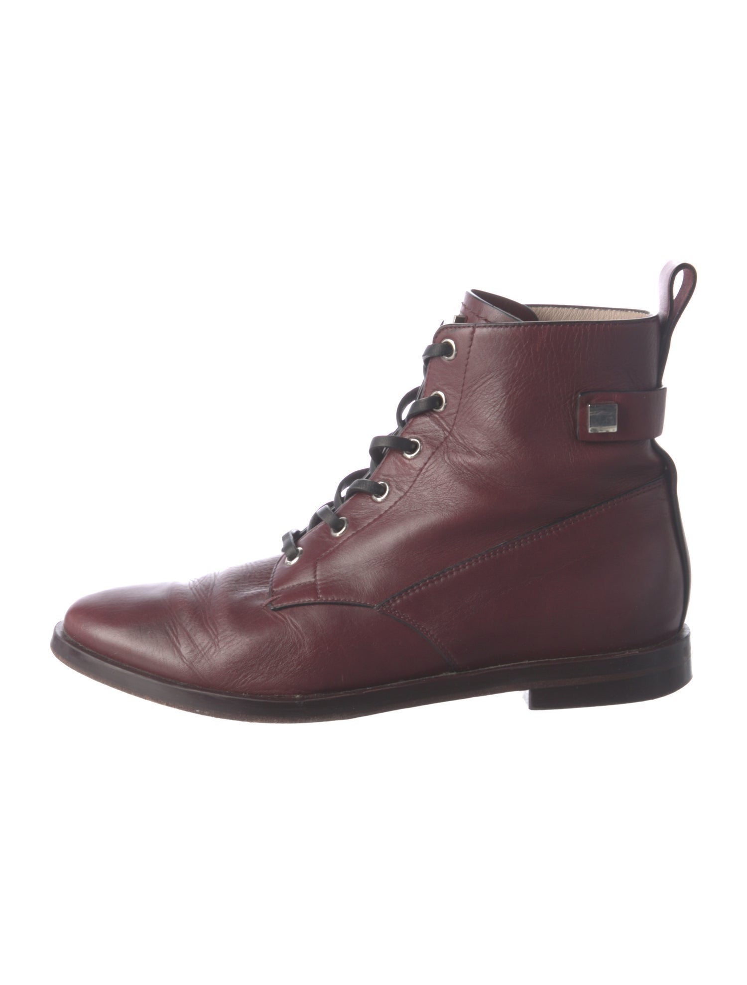 Stuart Weitzman Leather Lace-Up Boots