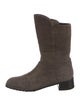 Stuart Weitzman Suede Moto Boots
