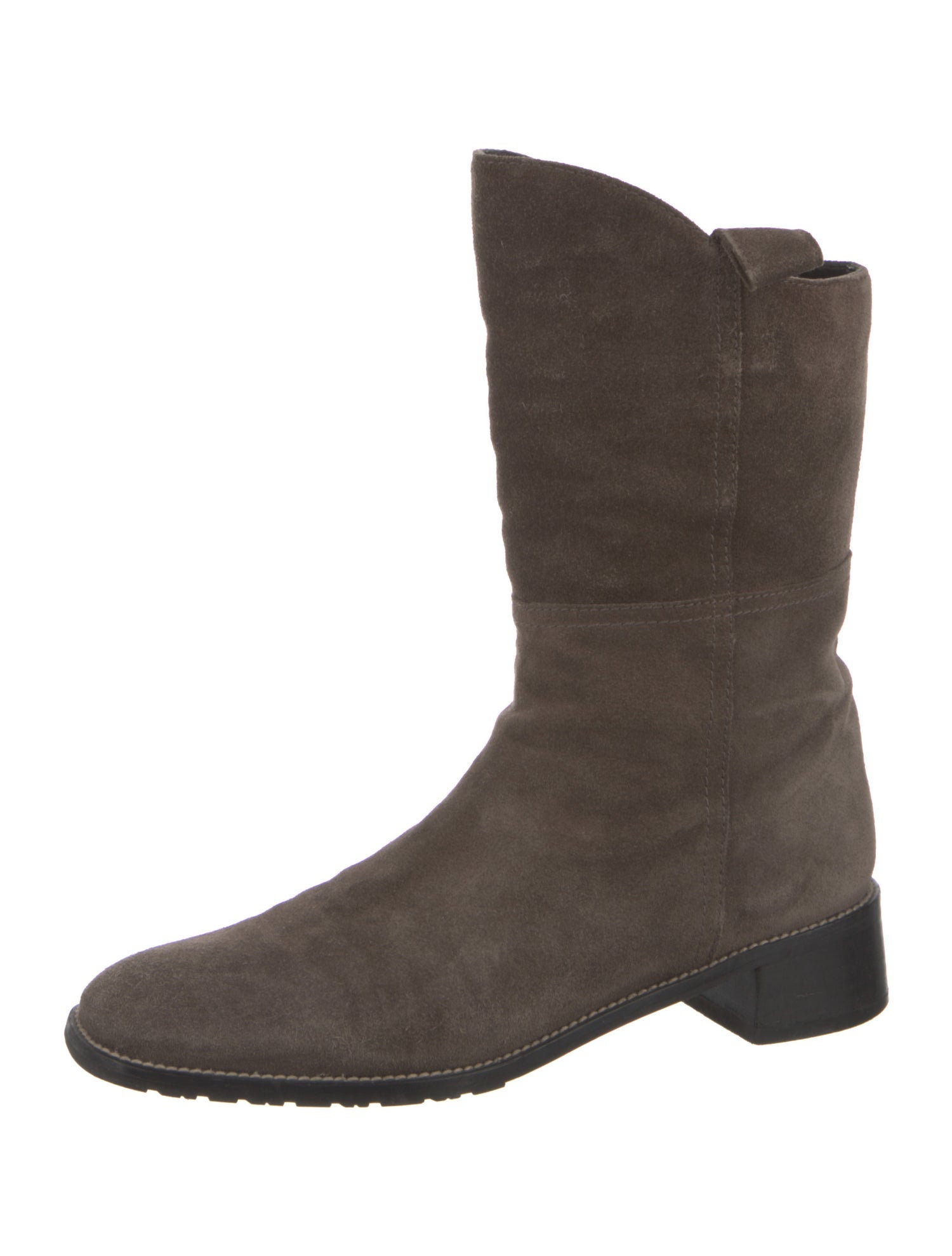 Stuart Weitzman Suede Moto Boots