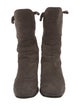 Stuart Weitzman Suede Moto Boots