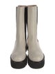 Stuart Weitzman Leather Colorblock Pattern Chelsea Boots