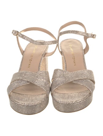 Stuart Weitzman Glitter Espadrilles