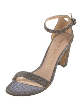 Stuart Weitzman Glitter Glitter Accents Sandals