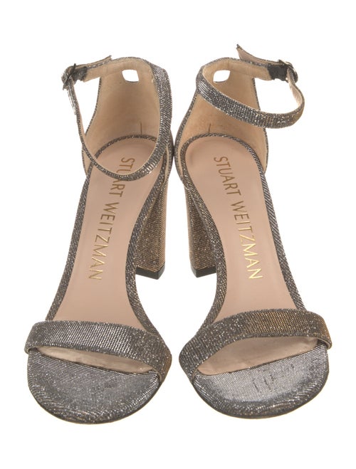 Stuart Weitzman Glitter Glitter Accents Sandals