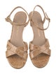 Stuart Weitzman Patent Leather Patterned Espadrilles