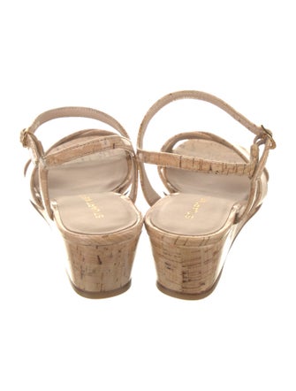 Stuart Weitzman Patent Leather Patterned Espadrilles