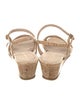 Stuart Weitzman Patent Leather Patterned Espadrilles