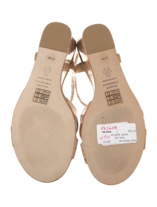 Stuart Weitzman Patent Leather Patterned Espadrilles