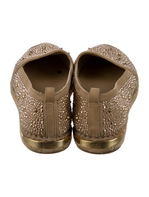 Stuart Weitzman Crystal Embellishments Espadrilles