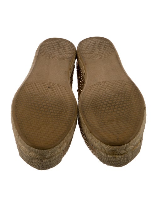 Stuart Weitzman Crystal Embellishments Espadrilles