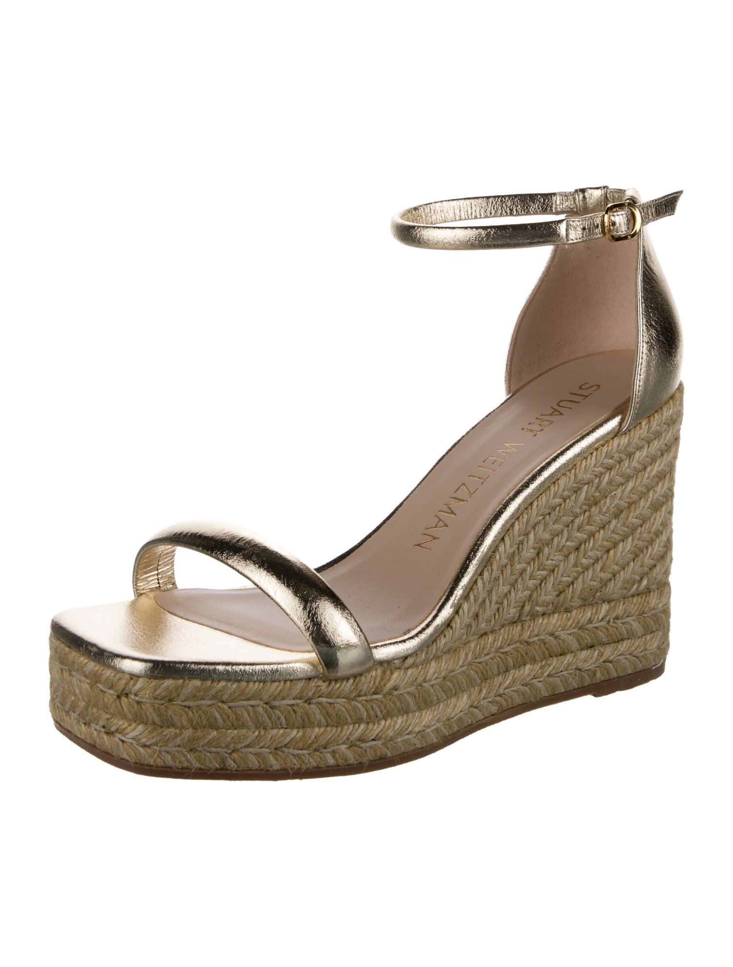Stuart Weitzman Leather Espadrilles