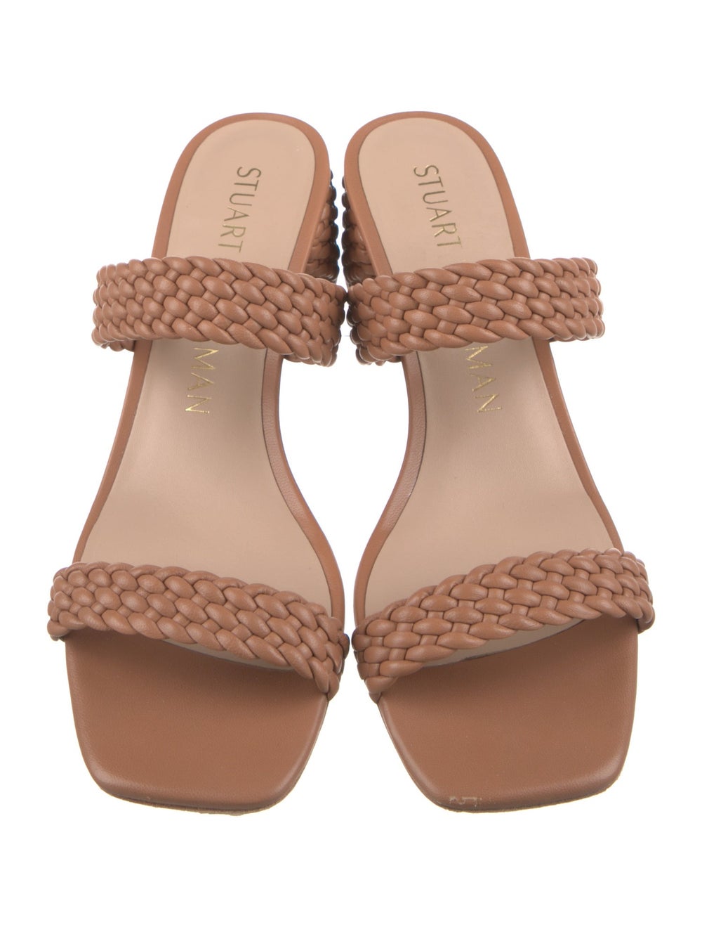 Stuart Weitzman Leather Slides Neutrals - image 3