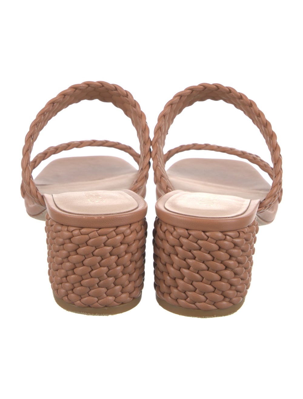 Stuart Weitzman Leather Slides Neutrals - image 4