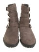 Stuart Weitzman Suede Moto Boots