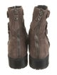 Stuart Weitzman Suede Moto Boots