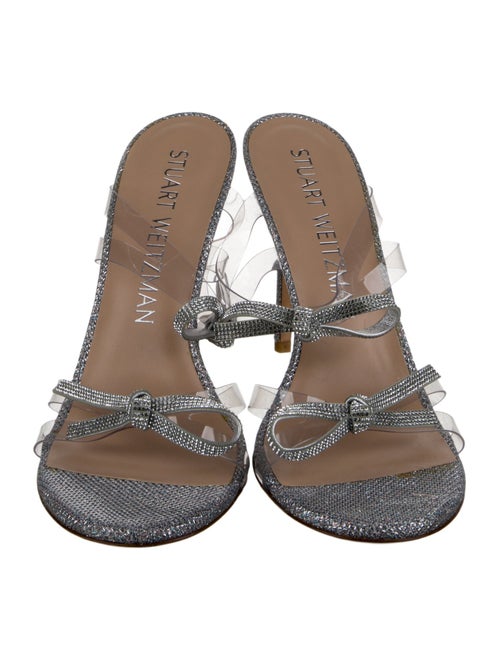 Stuart Weitzman Glitter Glitter Accents Slides