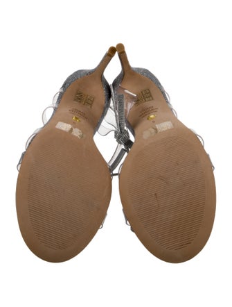 Stuart Weitzman Glitter Glitter Accents Slides