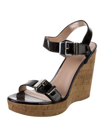 Stuart Weitzman Patent Leather Sandals