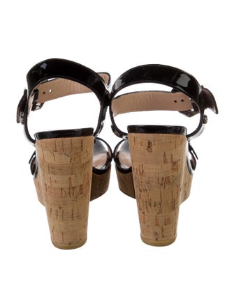 Stuart Weitzman Patent Leather Sandals