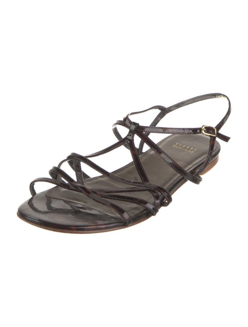Stuart Weitzman Patent Leather Slingback Sandals