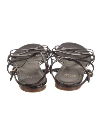 Stuart Weitzman Patent Leather Slingback Sandals