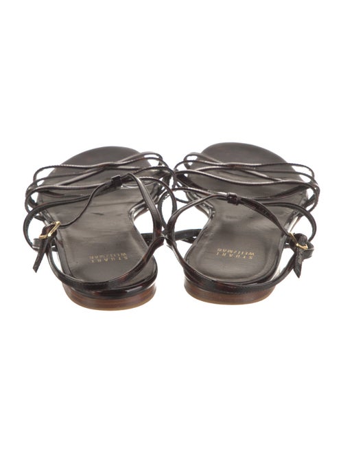 Stuart Weitzman Patent Leather Slingback Sandals