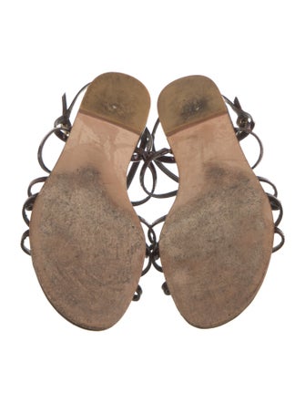 Stuart Weitzman Patent Leather Slingback Sandals