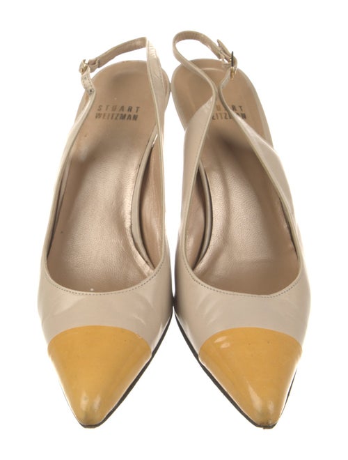 Stuart Weitzman Leather Slingback Pumps