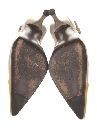 Stuart Weitzman Leather Slingback Pumps