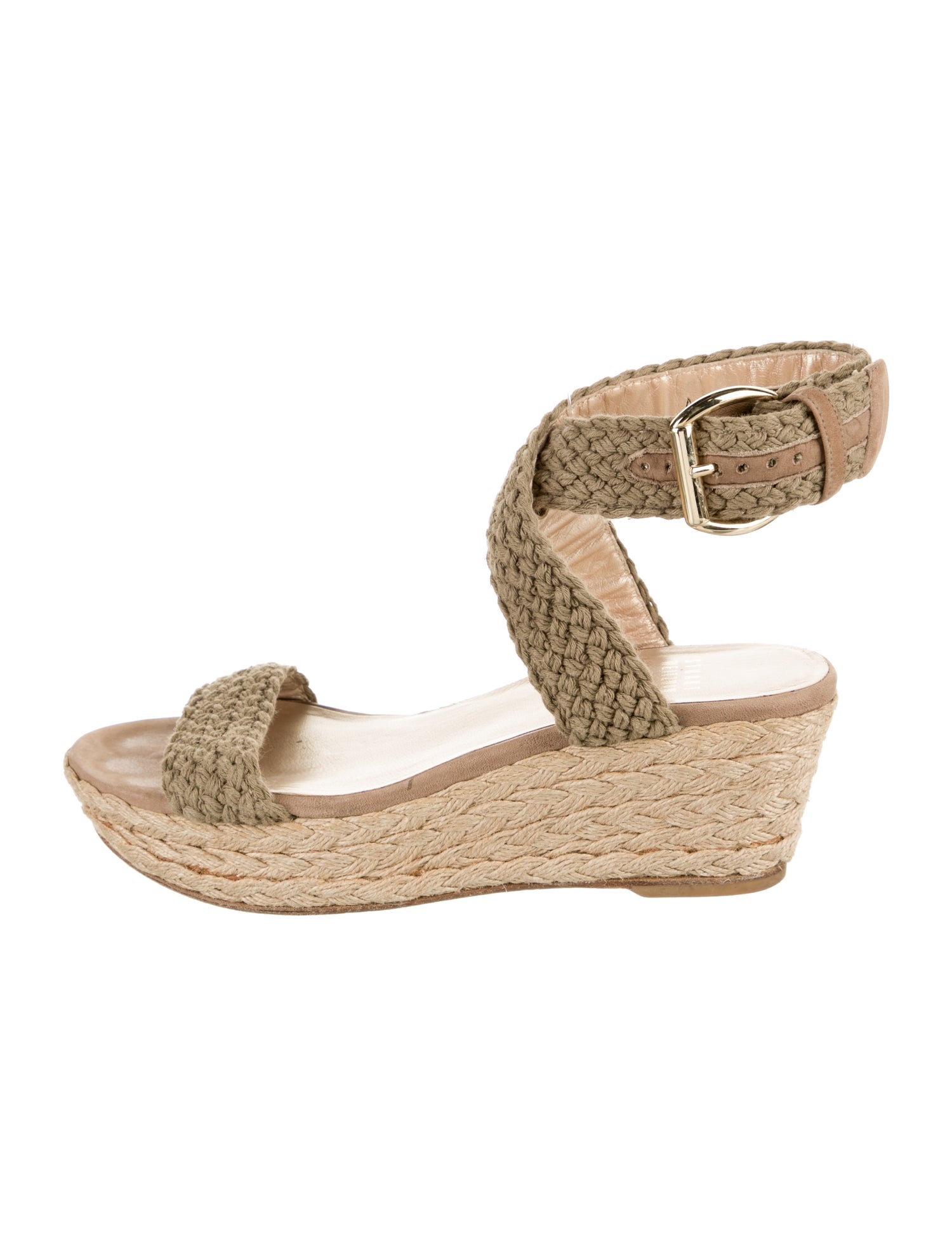 Stuart Weitzman Braided Accents Espadrilles
