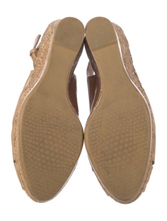 Stuart Weitzman Patent Leather Espadrilles