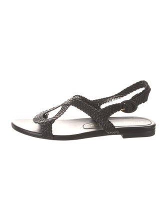 Stuart Weitzman Leather Slingback Sandals
