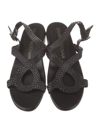 Stuart Weitzman Leather Slingback Sandals