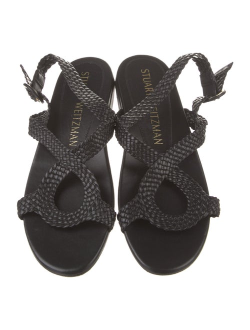 Stuart Weitzman Leather Slingback Sandals