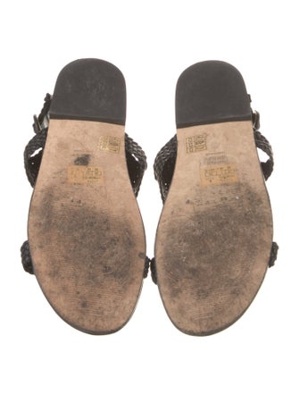 Stuart Weitzman Leather Slingback Sandals