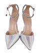 Stuart Weitzman Leather Crystal Embellishments D'Orsay Pumps