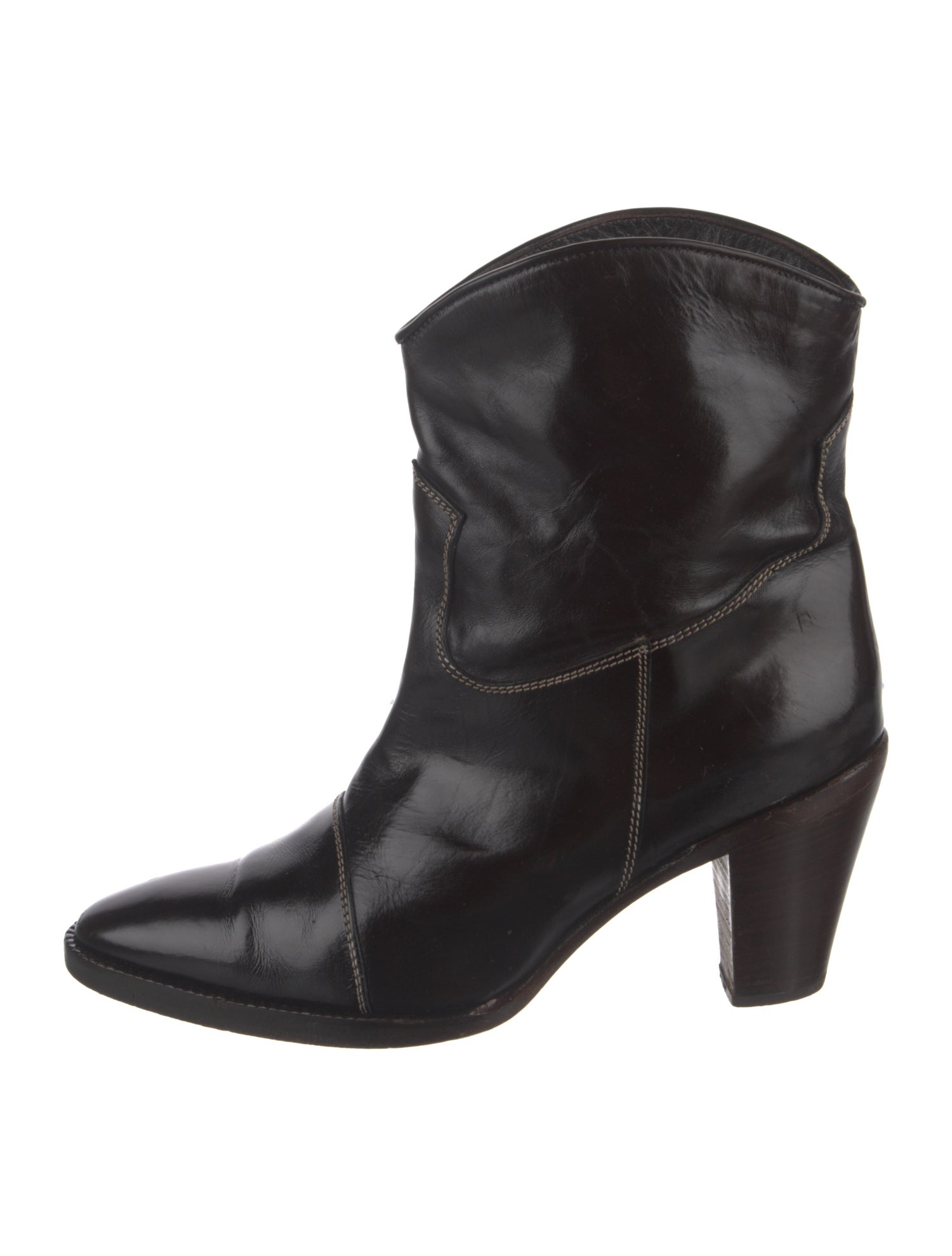 Stuart Weitzman Leather Western Boots