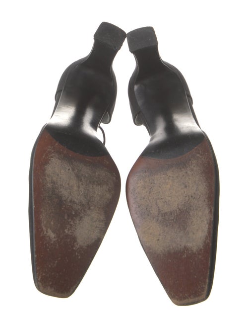 Stuart Weitzman Canvas Crystal Embellishments T-Strap Pumps