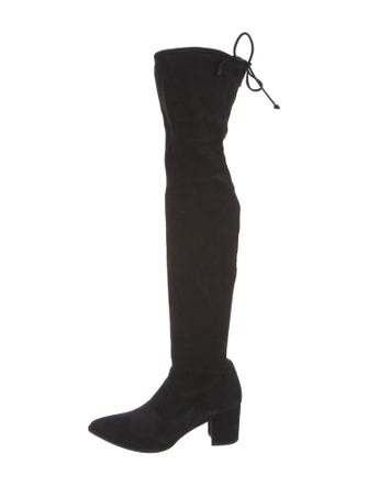 Stuart Weitzman Suede Lace-Up Boots