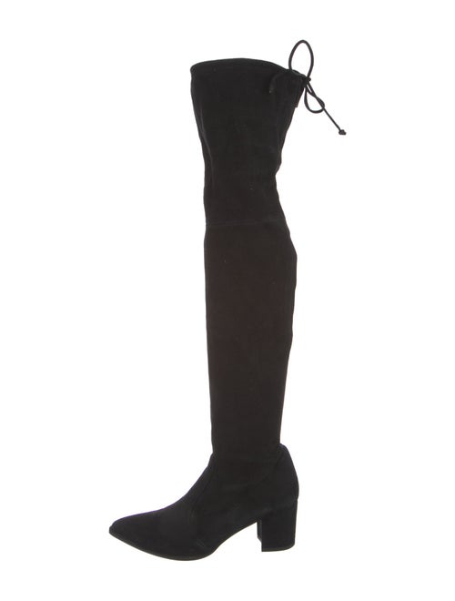 Stuart Weitzman Suede Lace-Up Boots