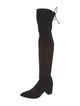 Stuart Weitzman Suede Lace-Up Boots