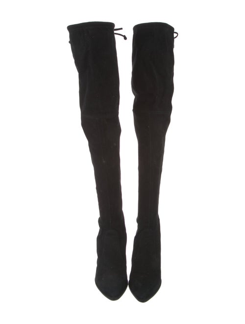 Stuart Weitzman Suede Lace-Up Boots