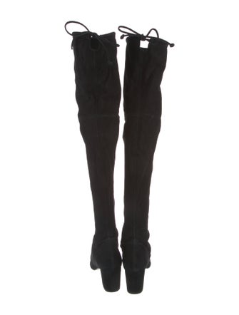 Stuart Weitzman Suede Lace-Up Boots