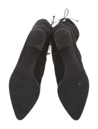 Stuart Weitzman Suede Lace-Up Boots